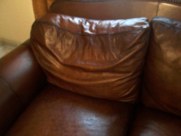 #leatherrepair #restuffcushion